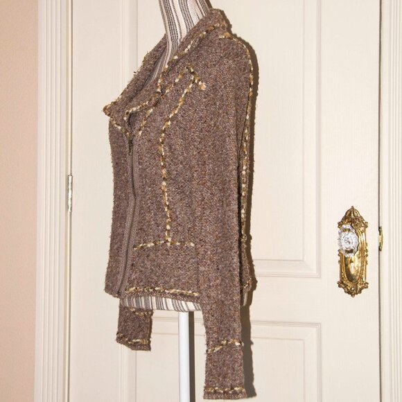 Coldwater Creek Tweed Knit Jacket M - Picture 2 of 8
